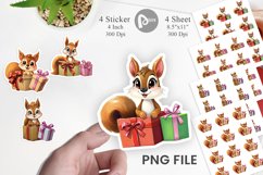 Squirrel Sticker Gift Product Image 1