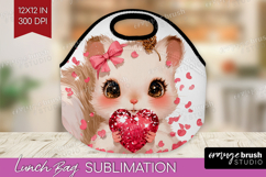 Squirrel Valentine Lunch Bag Cute Valentines Day Lunch Bug Product Image 1