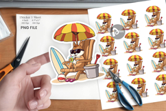 Summer Squirrel Sticker Product Image 1