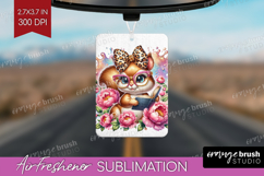 Squirrel Reading Air Freshener PNG Book Lover PNG Product Image 1