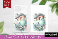Squirrel Pastel Christmas Phone Case PNG Coquette Xmas Case Product Image 1