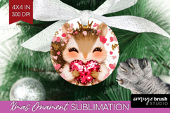 Squirrel Valentine Ornament PNG Cute Valentines Day PNG Product Image 1