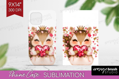 Squirrel Valentine Phone Case PNG Cute Valentines Day Case Product Image 1