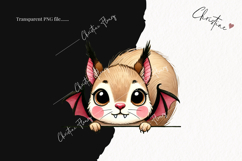 Cute Halloween Squirrel Peeking | Halloween PNG Product Image 2