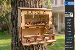 Squirrel Feeder Laser Cut | Wooden Squirrel Nut Bar | Garden Product Image 1