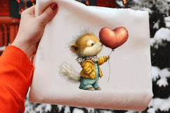 Squirrel Valentine Clipart Product Image 2
