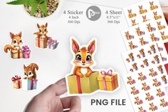 Squirrel Sticker Gift Product Image 1
