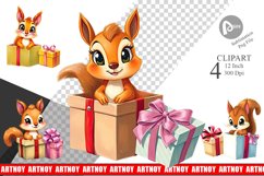 Squirrel Clipart Gift Product Image 1