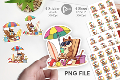 Summer Squirrel Sticker Product Image 1