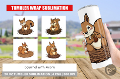 Tumbler Acorn Squirrel Product Image 1