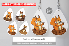 Earring Acorn Squirrel Product Image 1