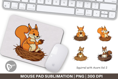 Mouse Pad Acorn Squirrel Product Image 1