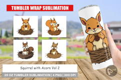 Tumbler Acorn Squirrel Product Image 1