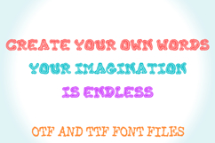 Squishy Chewy Lettering ABC Font Type Wobbly OTF Product Image 3