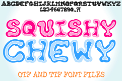 Squishy Chewy Lettering ABC Font Type Wobbly by Squeeb Creative