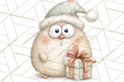 Chubby Christmas Critters PNG Cute Holiday Animal Clipart Product Image 2