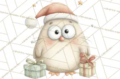 Chubby Christmas Critters PNG Cute Holiday Animal Clipart Product Image 4