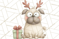 Chubby Christmas Critters PNG Cute Holiday Animal Clipart Product Image 3