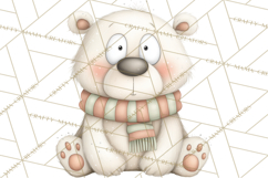 Chubby Christmas Critters PNG Cute Holiday Animal Clipart Product Image 2