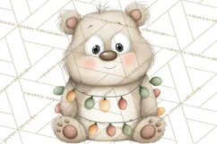 Chubby Christmas Critters PNG Cute Holiday Animal Clipart Product Image 3