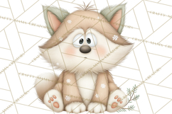 Chubby Christmas Critters PNG Cute Holiday Animal Clipart Product Image 2