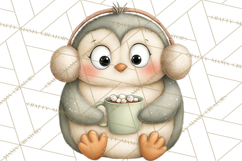 Chubby Christmas Critters PNG Cute Holiday Animal Clipart Product Image 5