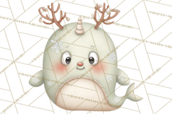 Chubby Christmas Critters PNG Cute Holiday Animal Clipart Product Image 4