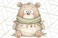 Chubby Christmas Critters PNG Cute Holiday Animal Clipart Product Image 2