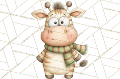 Chubby Christmas Critters PNG Cute Holiday Animal Clipart Product Image 3