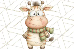Chubby Christmas Critters PNG Cute Holiday Animal Clipart Product Image 3