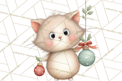 Chubby Christmas Critters PNG Cute Holiday Animal Clipart Product Image 4