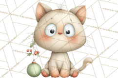 Chubby Christmas Critters PNG Cute Holiday Animal Clipart Product Image 5
