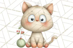 Chubby Christmas Critters PNG Cute Holiday Animal Clipart Product Image 5
