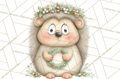 Chubby Christmas Critters PNG Cute Holiday Animal Clipart Product Image 3
