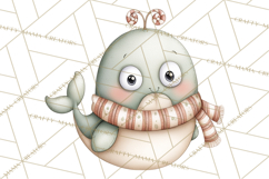 Chubby Christmas Critters PNG Cute Holiday Animal Clipart Product Image 4
