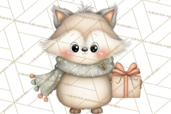 Chubby Christmas Critters PNG Cute Holiday Animal Clipart Product Image 2