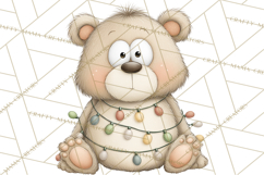 Chubby Christmas Critters PNG Cute Holiday Animal Clipart Product Image 4