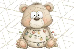 Chubby Christmas Critters PNG Cute Holiday Animal Clipart Product Image 4