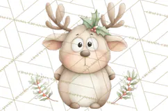 Chubby Christmas Critters PNG Cute Holiday Animal Clipart Product Image 3