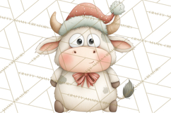 Chubby Christmas Critters PNG Cute Holiday Animal Clipart Product Image 3