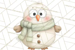 Chubby Christmas Critters PNG Cute Holiday Animal Clipart Product Image 4