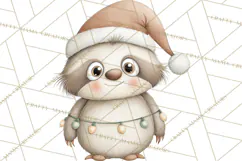 Chubby Christmas Critters PNG Cute Holiday Animal Clipart Product Image 5