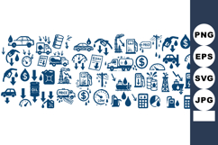 Fuel And Gas Station Icon Clipart Bundle For Commercial Use Product Image 1