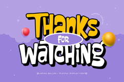 Claping Ballon - Playful Display Font Product Image 11