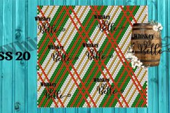 Christmas Plaid 4 Color SS20 30oz Rhinestone Pattern Product Image 1