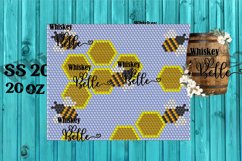 Honeycomb Bee Blue Sky SS20 20oz Rhinestone Template Product Image 1