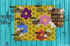 Honeycomb Bee Flowers SS20 20oz Rhinestone Template Product Image 1