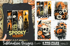 Vintage Halloween Distressed 4 PNG Retro Sublimation Product Image 1