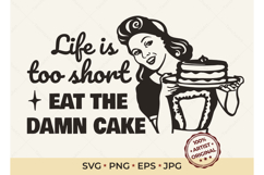 Funny Baking SVG Retro 50s Housewife Product Image 1