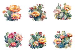 Watercolor Cactus Clipart Product Image 2